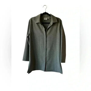 Vintage Chicos Design Button-Down Tunic Top Size M